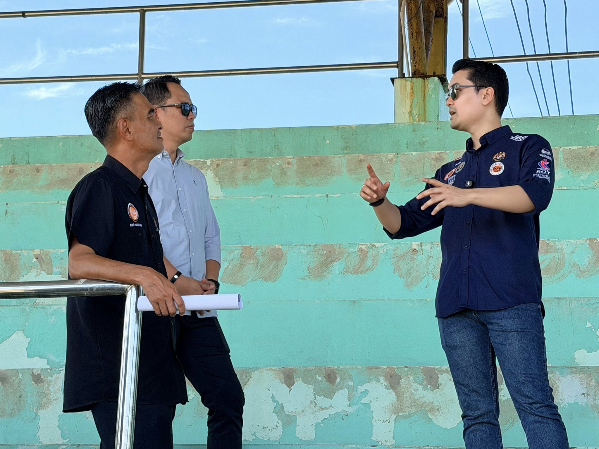LAWATAN DAN PEMANTAUAN PROJEK MENAIKTARAF DAN BAIKPULIH MINI STADIUM PUTATAN