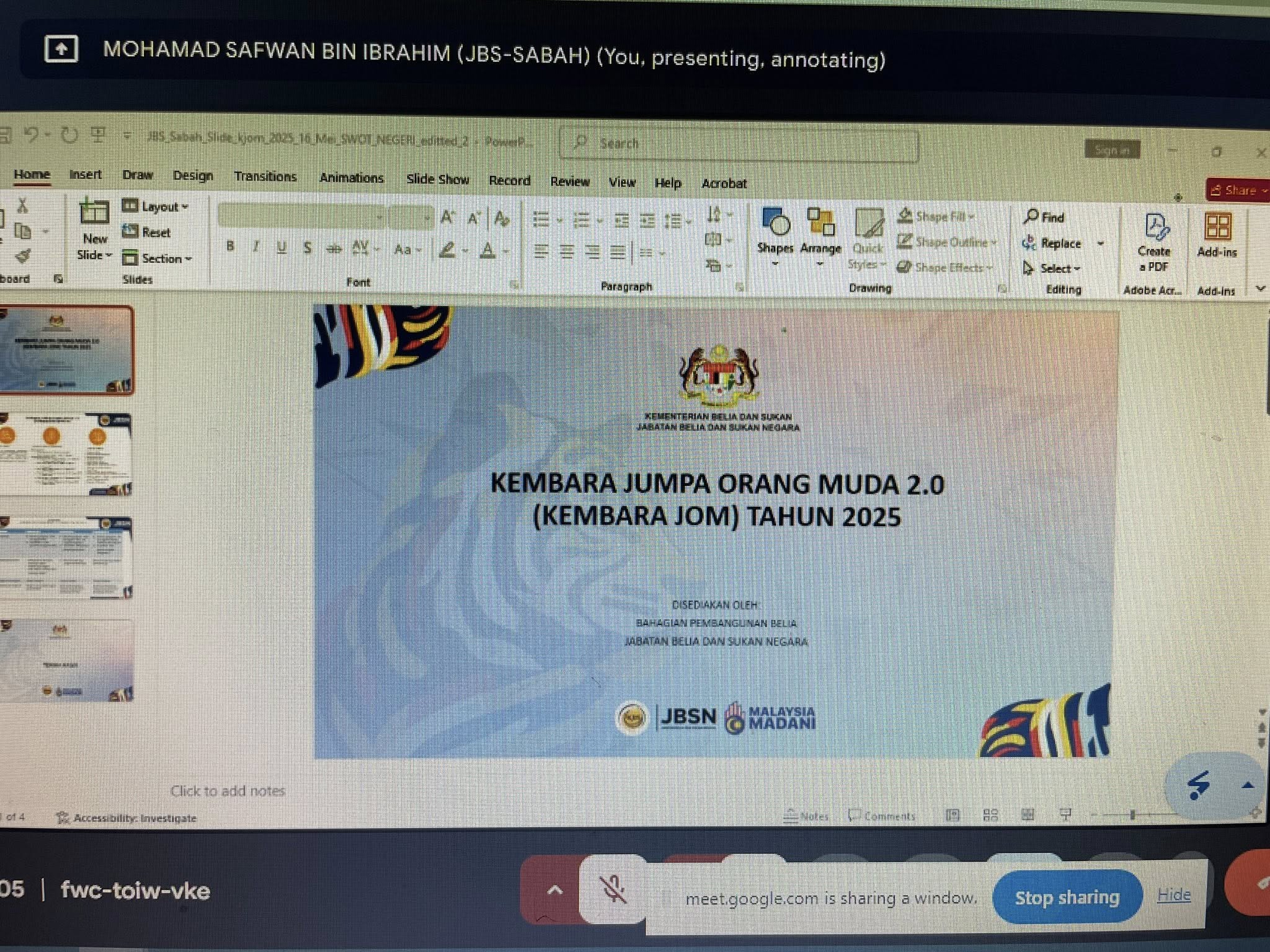 PROGRAM KEMBARA JUMPA ORANG MUDA ZON BORNEO 2025