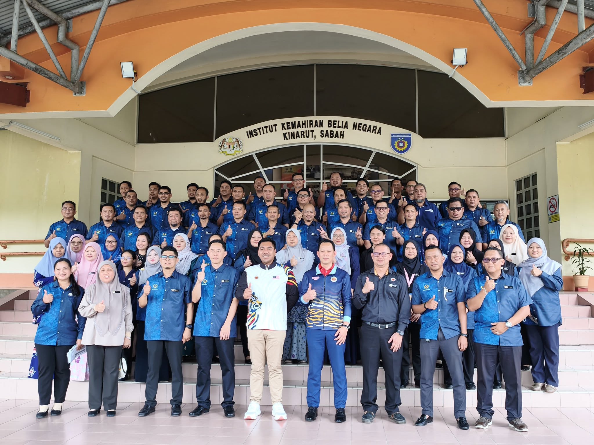 TIMBALAN PENGARAH JABATAN BELIA DAN SUKAN (JBS) NEGERI SABAH MENGIRINGI LAWATAN YANG BERHORMAT TIMBALAN MENTERI BELIA DAN SUKAN KE IKBN KINARUT