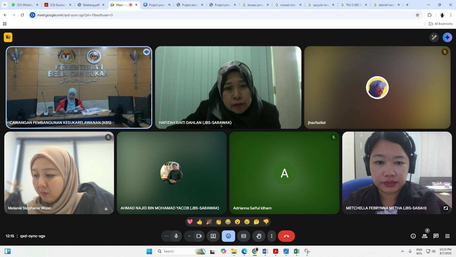 MESYUARAT JAWATANKUASA  INDUK ASEAN YOUTH VOLUNTEER
