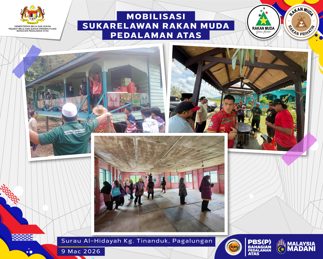 MOBILISASI SUKARELAWAN RAKAN MUDA PEDALAMAN ATAS