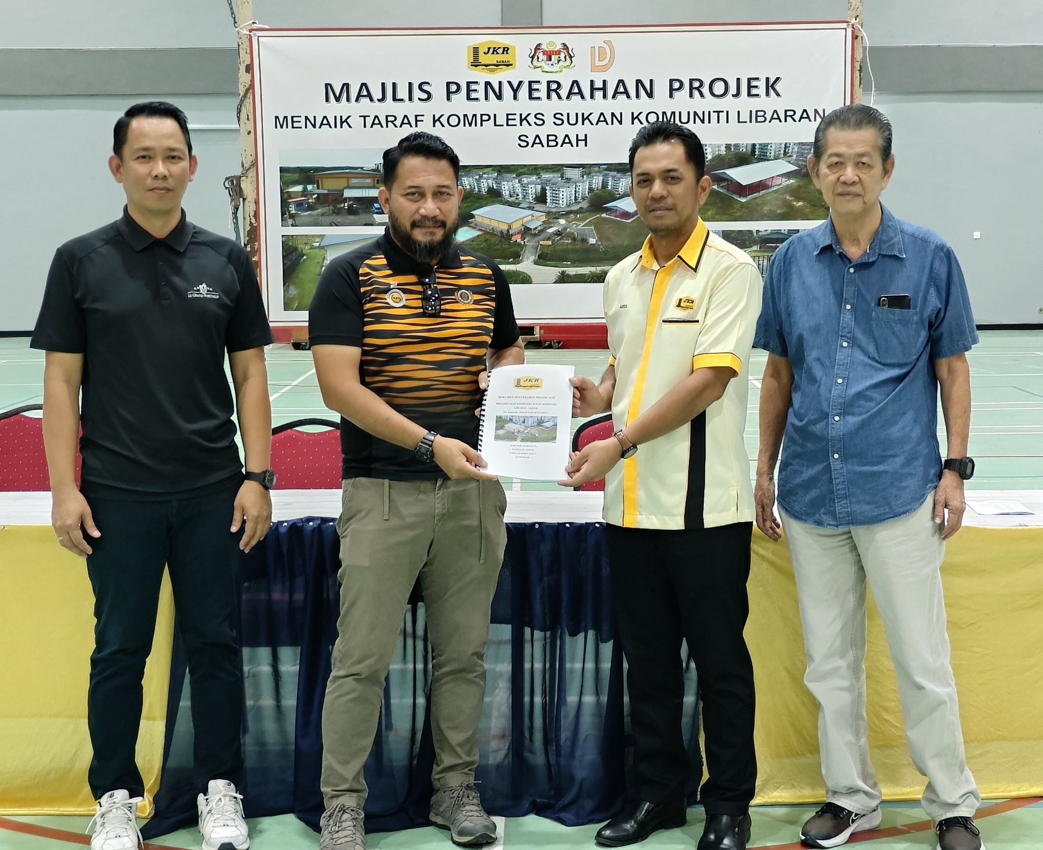 MAJLIS PENYERAHAN PROJEK MENAIK TARAF KOMPLEKS SUKAN KOMUNITI LIBARAN, SANDAKAN, SABAH
