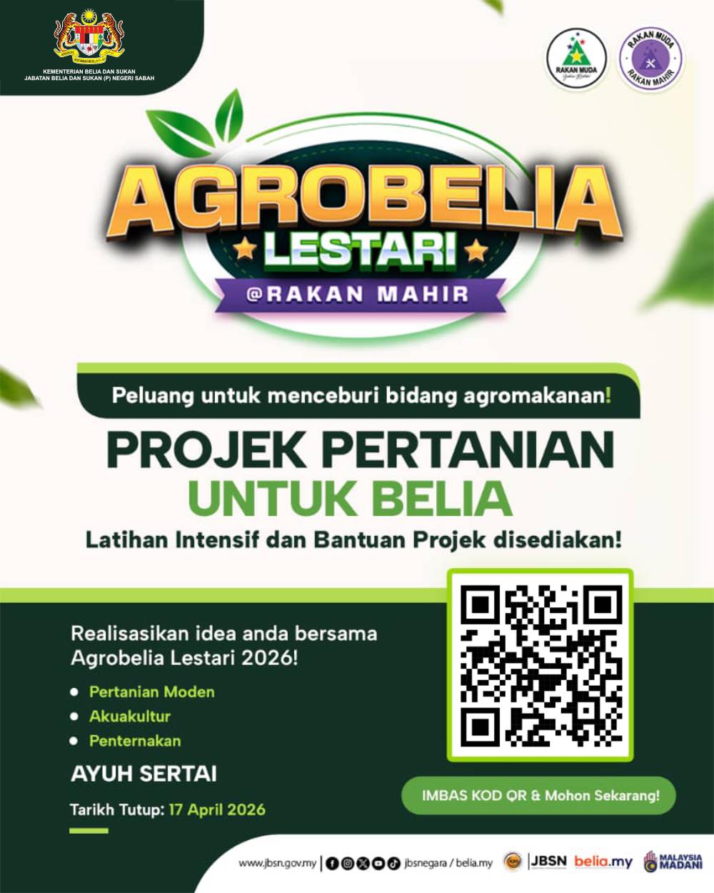 PROGRAM AGROBELIA LESTARI @ RAKAN MAHIR KEMBALI LAGI TAHUN 2026
