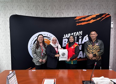 JABATAN BELIA DAN SUKAN NEGERI SARAWAK MENERIMA KUNJUNGAN HORMAT DARIPADA KENYALANG SKILLS CENTER SDN BHD