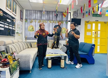 KEMERIAHAN SYAWAL PEJABAT BELIA DAN SUKAN BAHAGIAN BETONG DIHIASI INDAH