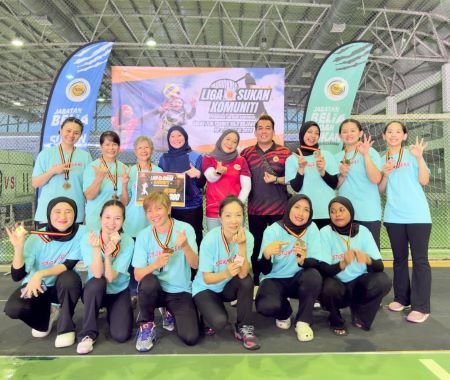 Pasukan Kuching Cemerlang Di Pentas Liga Sukan Komuniti Peringkat Negeri Sarawak