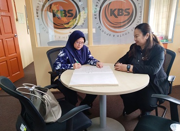 KUNJUNGAN HORMAT PEJABAT PENDAFTAR PERTUBUHAN BELIA ZON SARAWAK (ROY) KE PBSB MIRI