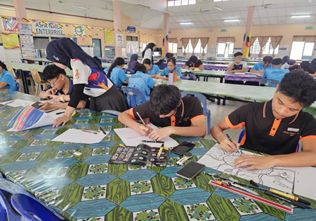 Pertandingan Doodle Art Peringkat Bahagian Miri 2025 Serlahkan Bakat Seni Belia