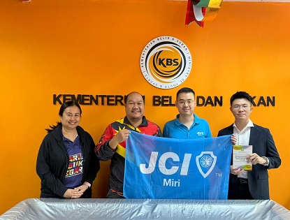 KUNJUNGAN HORMAT BARISAN KEPIMPINAN BAHARU JCI MIRI KE PBSB MIRI