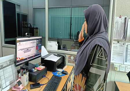 Pegawai PBSB Mukah Hadiri Majlis Amanat Ketua Pengarah JBSN Atas Talian