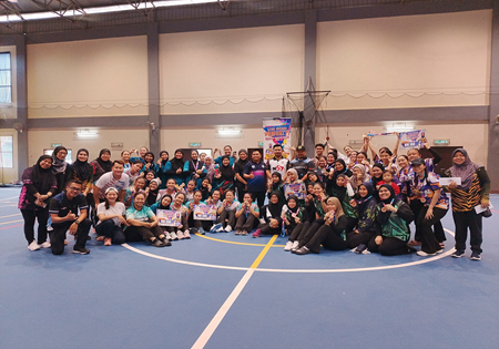 PMU RIFTBORN JUARA BOLA JARING WANITA LIGA SUKAN KOMUNITI MUKAH 2025