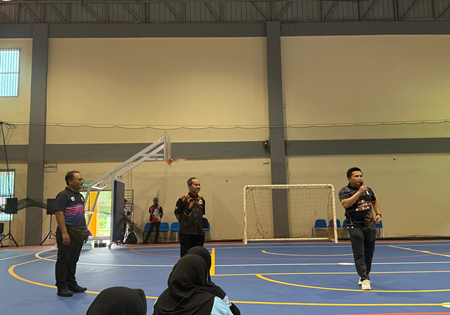 LAWATAN PESURUHJAYA SUKAN MALAYSIA KE KOMPLEKS SUKAN KOMUNITI MUKAH