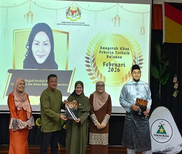 KOMITMEN TINGKAT PRESTASI: WARGA PBSB SAMARAHAN RAI PERHIMPUNAN BULANAN JBSN SARAWAK