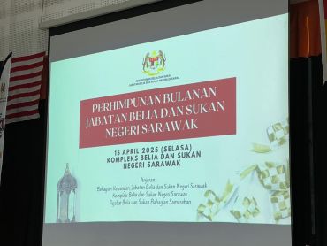 PEJABAT BELIA DAN SUKAN BAHAGIAN SARIKEI MENGHADIRI BERSAMA PERHIMPUNAN BULANAN JABATAN BELIA DAN SUKAN NEGERI SARAWAK
