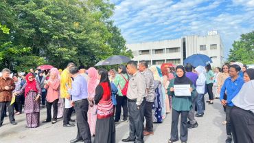 TAKLIMAT DAN LATIHAN KEBAKARAN (FIRE DRILL) DI WISMA PERSEKUTUAN SARIKEI