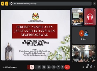 AMANAT TUAN PENGARAH SEMPENA PERHIMPUNAN BULANAN BIL 2/2025 JABATAN BELIA DAN SUKAN NEGERI SARAWAK