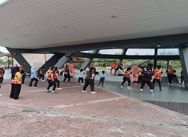 PROGRAM MALAYSIA AKTIF @ KOMUNITI PERINGKAT BAHAGIAN SIBU MERIAH DENGAN PENYERTAAN MASYARAKAT SETEMPAT