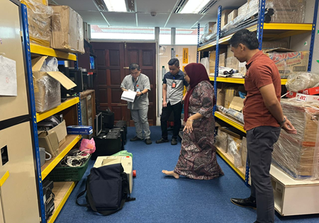 PEMERIKSAAN UNTUK PELUPUSAN ASET ALIH KERAJAAN DI PEJABAT BELIA DAN SUKAN BAHAGIAN SRI AMAN