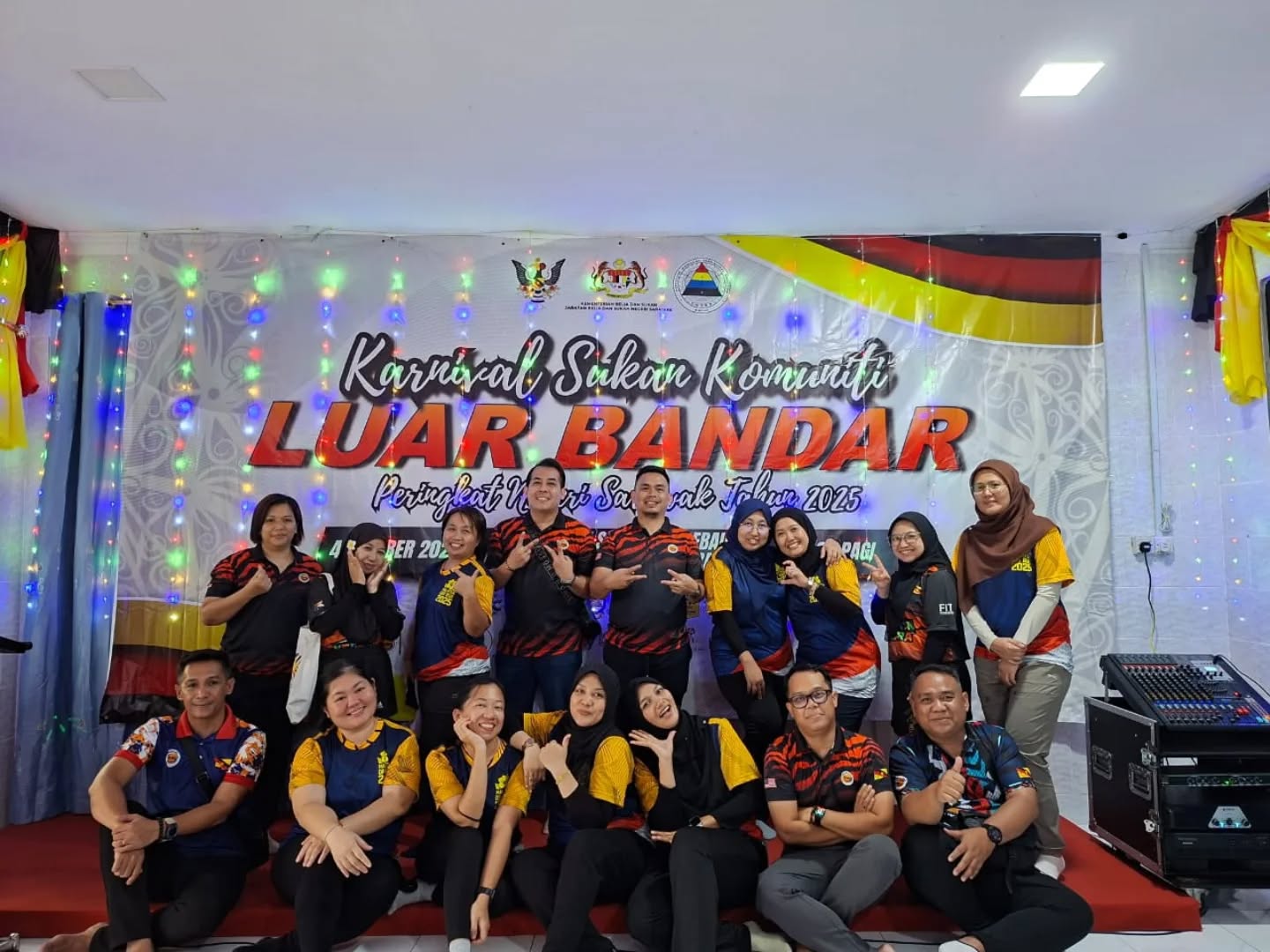 Pegawai Pembangunan Sukan JBS Sarawak turut hadir di Karnival Sukan Komuniti Luar Bandar Peringkat Negeri Sarawak