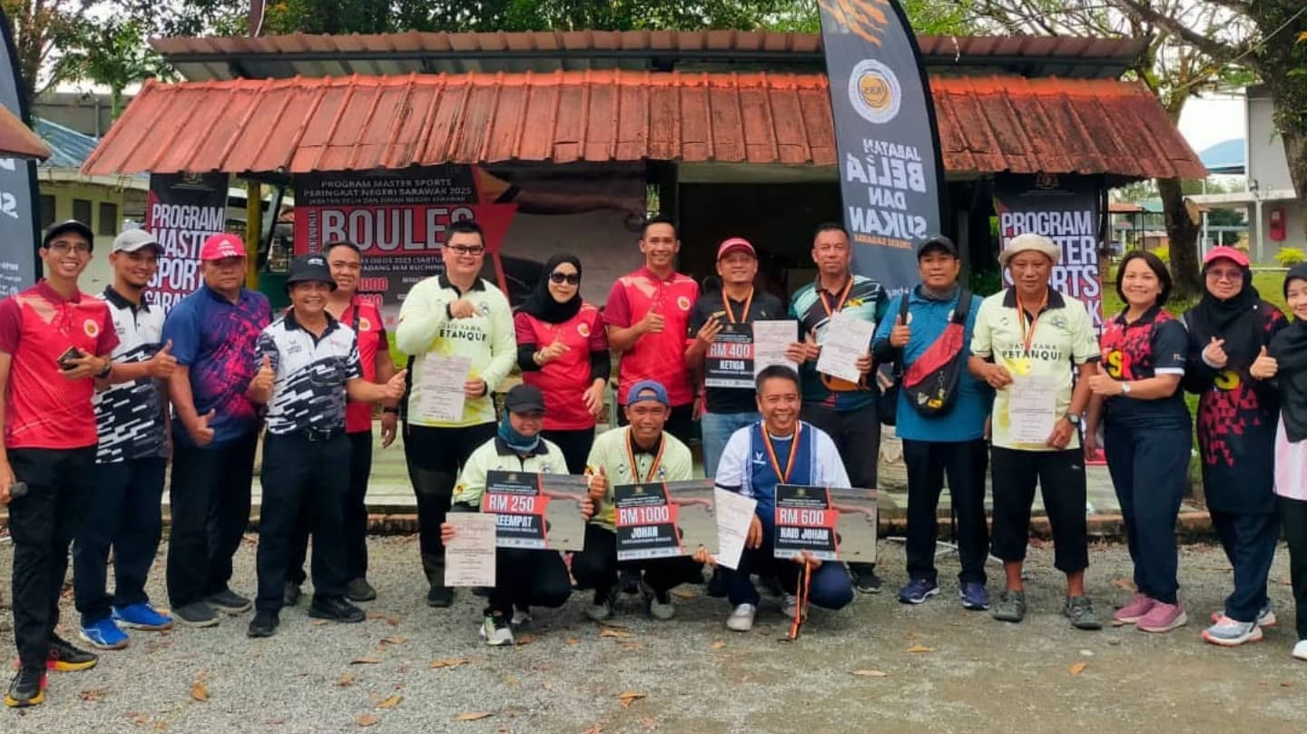 Pertandingan Boules Master Sports Sarawak 2025 Tamat Dengan Penuh Meriah