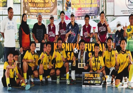 Pusak United Junior Mengungguli Kejohanan Futsal Lelaki U16 Terbuka Betong 2026