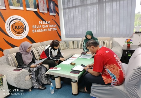 Perbincangan Pelaksanaan Program Dan Aktiviti Pejabat Belia Dan Sukan Bahagian Betong 