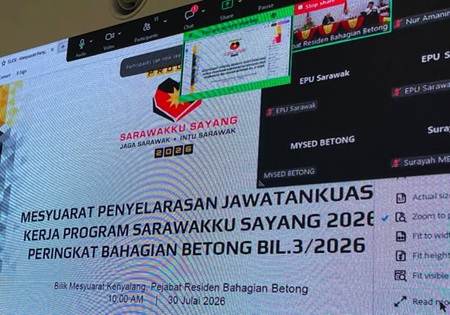 Mesyuarat Penyelarasan Jawatankuasa Kerja Program Sarawakku Sayang Peringkat Bahagian Betong Bilangan 3 Bagi Tahun 2026 