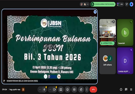 Majlis Perhimpunan Bulanan Jabatan Belia Sukan Negara Bil 3/2026