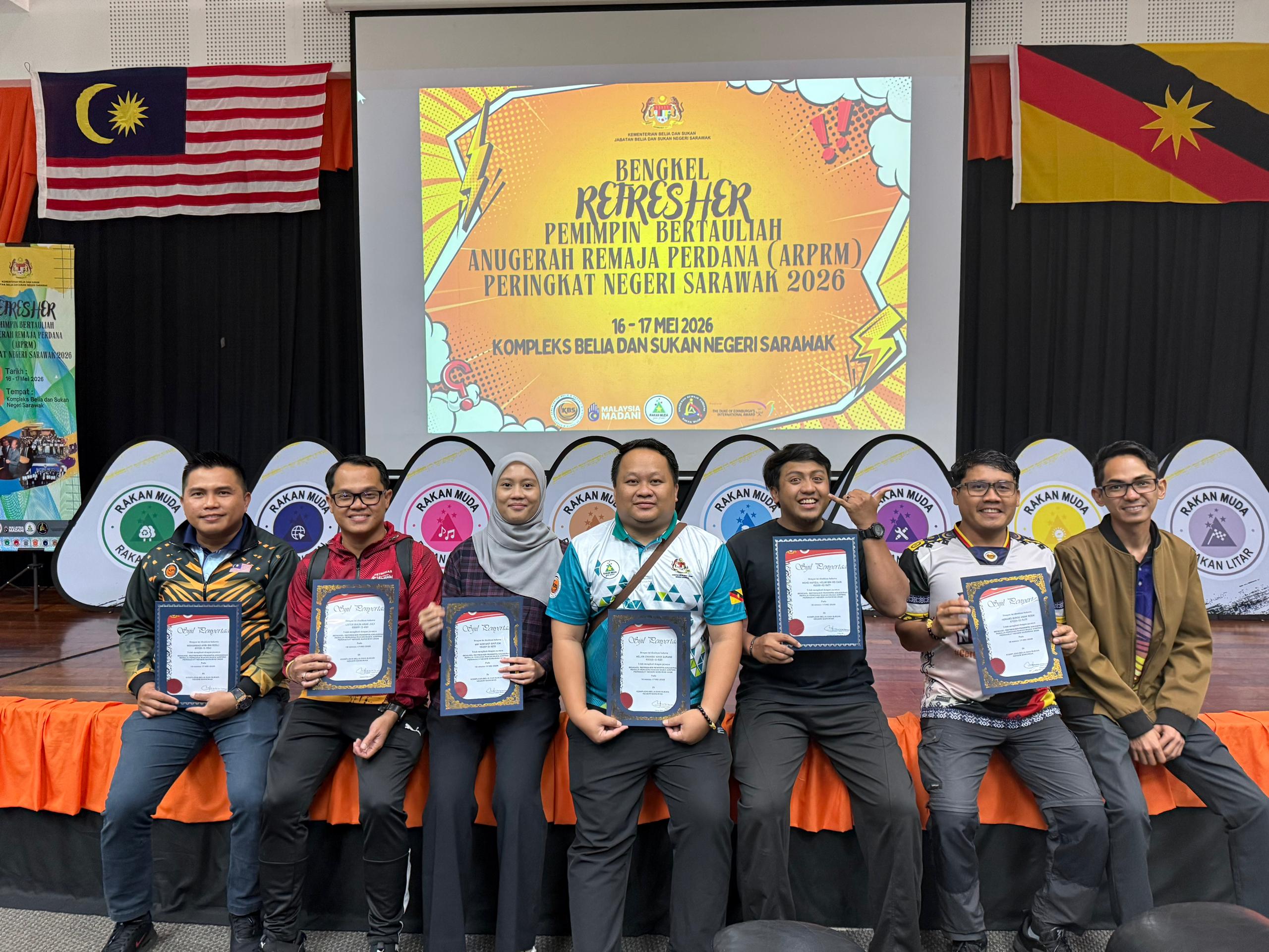 PENOLONG PEGAWAI BELIA DAN SUKAN BAHAGIAN KAPIT MENYERTAI BENGKEL REFRESHER PEMIMPIN BERTAULIAH ARPARM