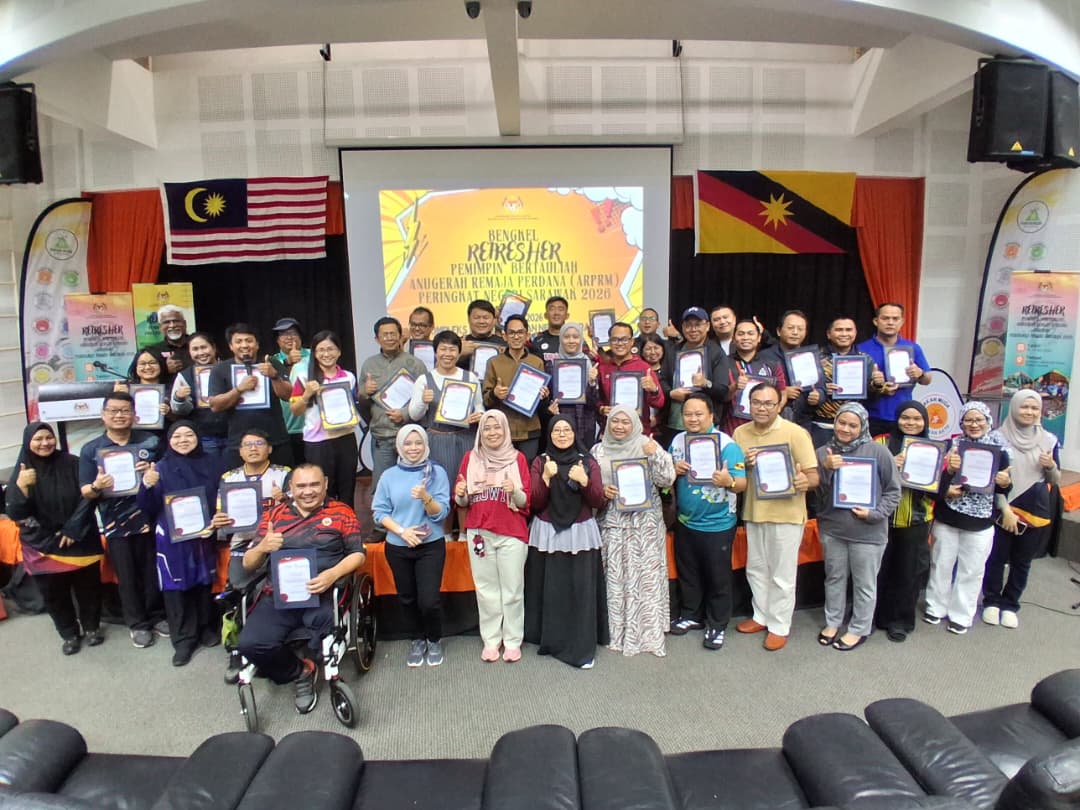 PENOLONG PEGAWAI BELIA DAN SUKAN BAHAGIAN KAPIT MENYERTAI BENGKEL REFRESHER PEMIMPIN BERTAULIAH ARPARM