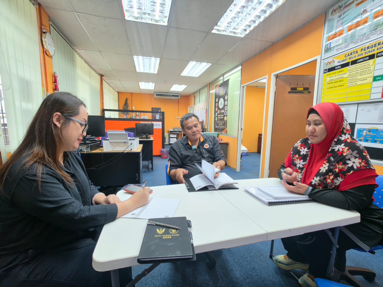 SESI PERBINCANGAN PEJABAT PBSB KAPIT PERKUKUH PENYELARASAN PROGRAM