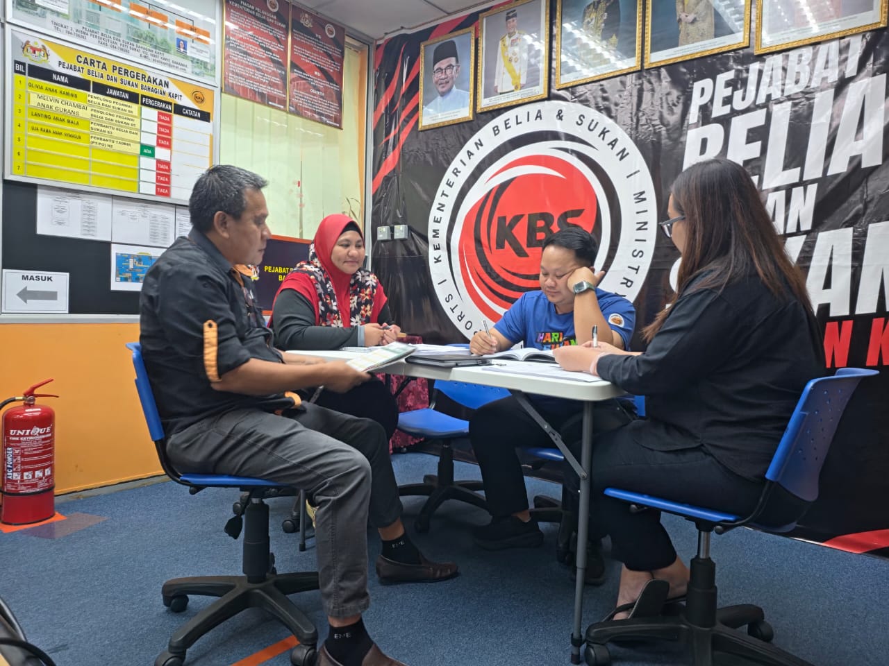 SESI PERBINCANGAN PEJABAT PBSB KAPIT PERKUKUH PENYELARASAN PROGRAM