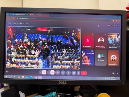 Penyertaan Pegawai & Kakitangan Secara Atas Talian Di Majlis Perhimpunan Bulanan KBS