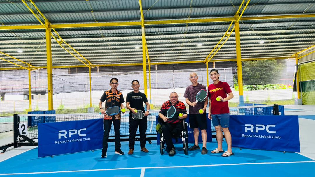 LAWATAN PEJABAT BELIA DAN SUKAN BAHAGIAN SARIKEI KE GELANGGANG RAPOK PICKLEBALL CLUB