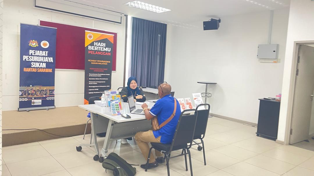 SAMBUTAN PROGRAM SANTAI BERSAMA PELANGGAN (SBP) PEJABAT PESURUHJAYA SUKAN PERINGKAT BAHAGIAN SARIKEI AMAT MENGGALAKKAN.