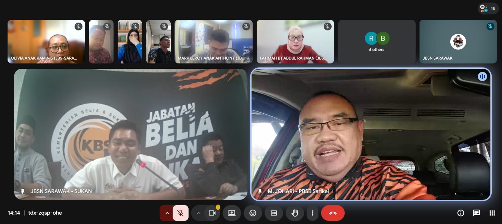 PBSB SARIKEI HADIR PERJUMPAAN BERSAMA YB TAMBALAN MENTERI BELIA DAN SUKAN