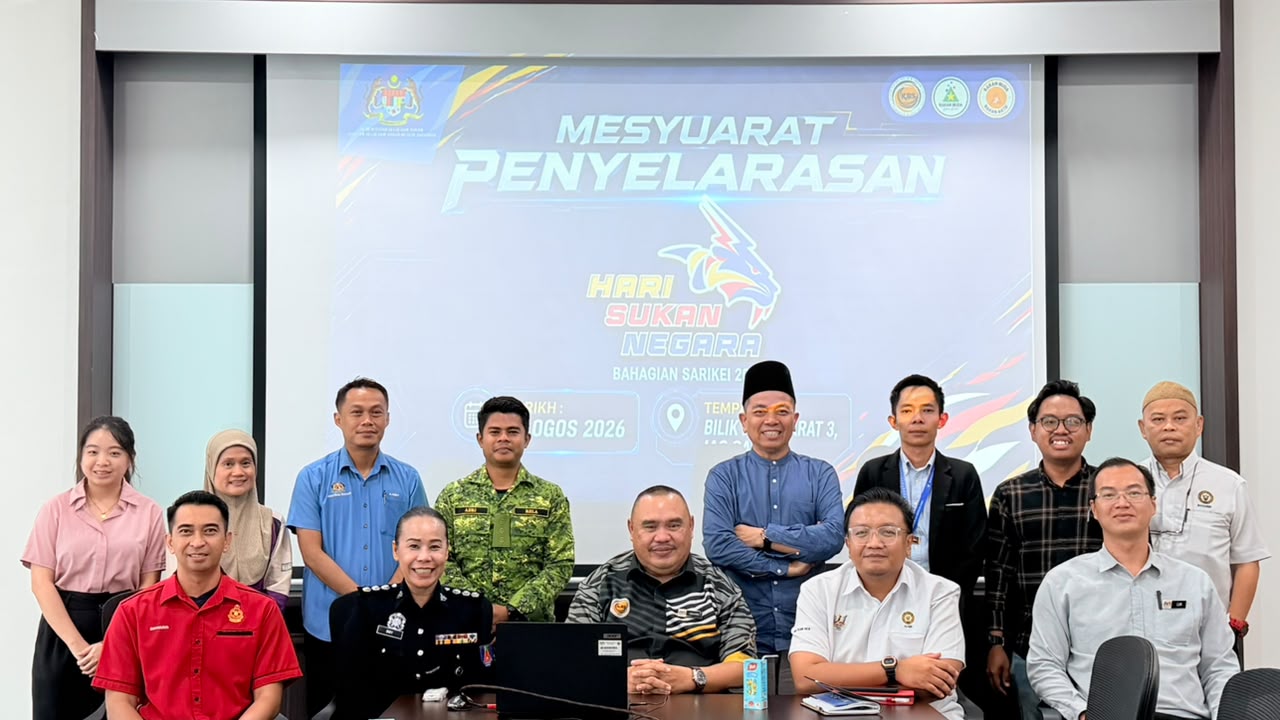 MESYUARAT PENYELARASAN AKTIVITI HARI SUKAN NEGARA BAHAGIAN SARIKEI 2026