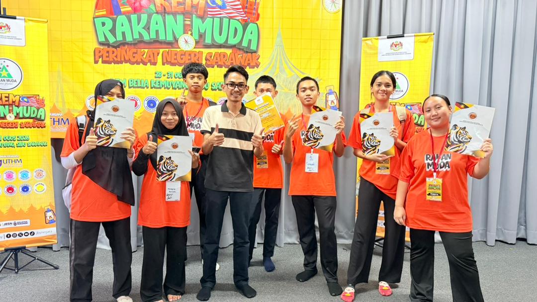 7 ORANG ANAK MUDA DARI  SARIKEI CIPTA PENGALAMAN BAHARU DI KEM RAKAN MUDA PERINGKAT NEGERI SARAWAK TAHUN 2026