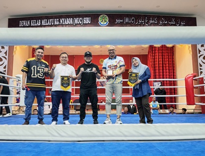 Penghargaan Kepada Dana Sukan Komuniti (DSK) Bersempena Karnival Tinju Bakat, Junior Dan Remaja Sibu Edisi Ke-2 Tahun 2026