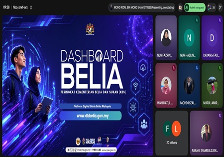 SESI TRAINING OF TRAINERS (TOT) SISTEM DASHBOARD BELIA BAGI PEGAWAI KEPIMPINAN SAHSIAH JBSN