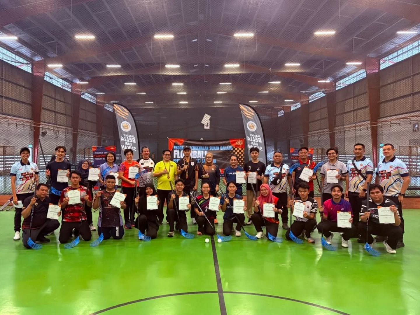 FLOORBALL PERKENAL POTENSI BAHARU SUKAN BELIA SARAWAK MELALUI PROGRAM PERINGKAT NEGERI 2026