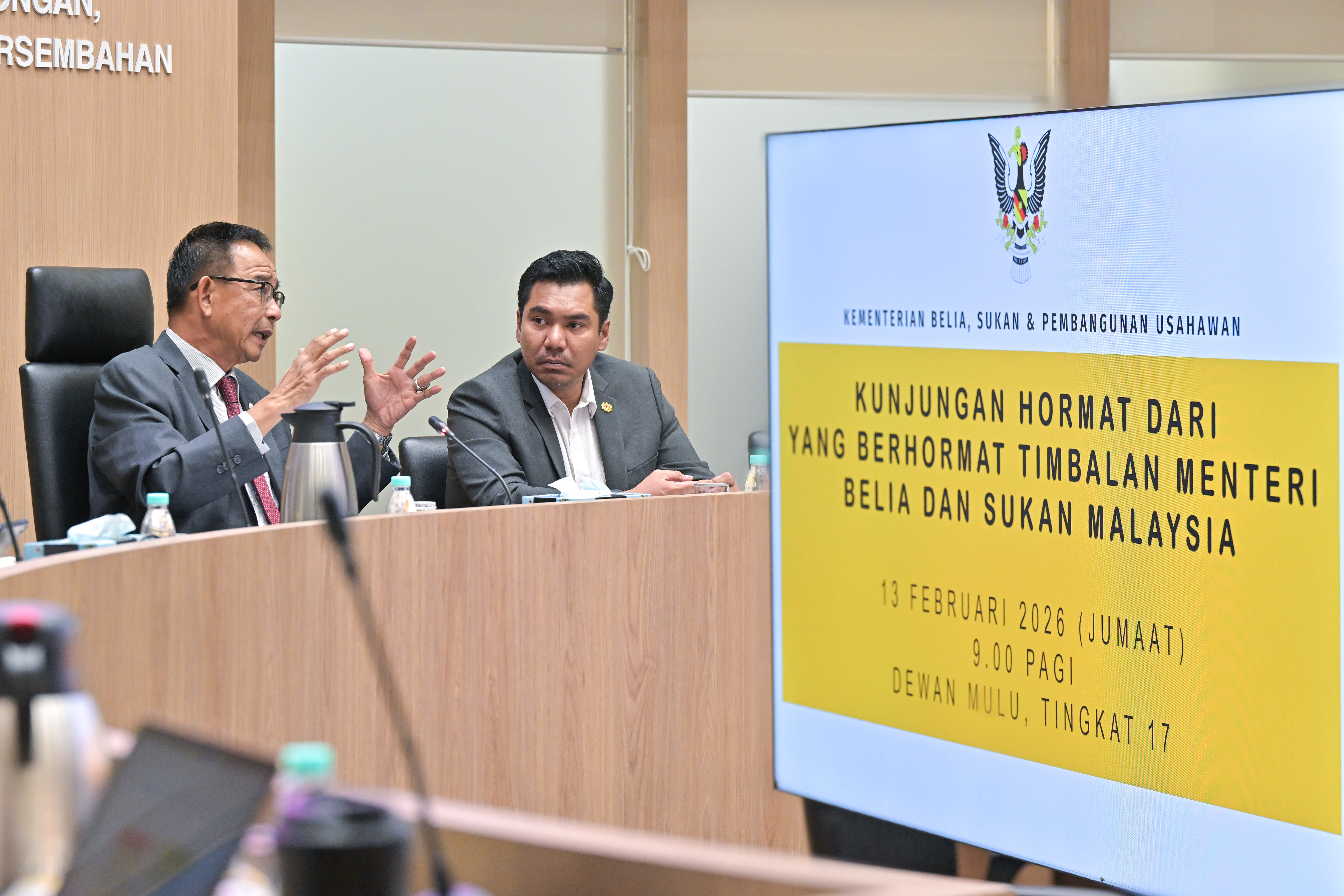 Kunjungan Hormat Timbalan Menteri Belia dan Sukan Malaysia Perkukuh Kerjasama Dengan Sarawak