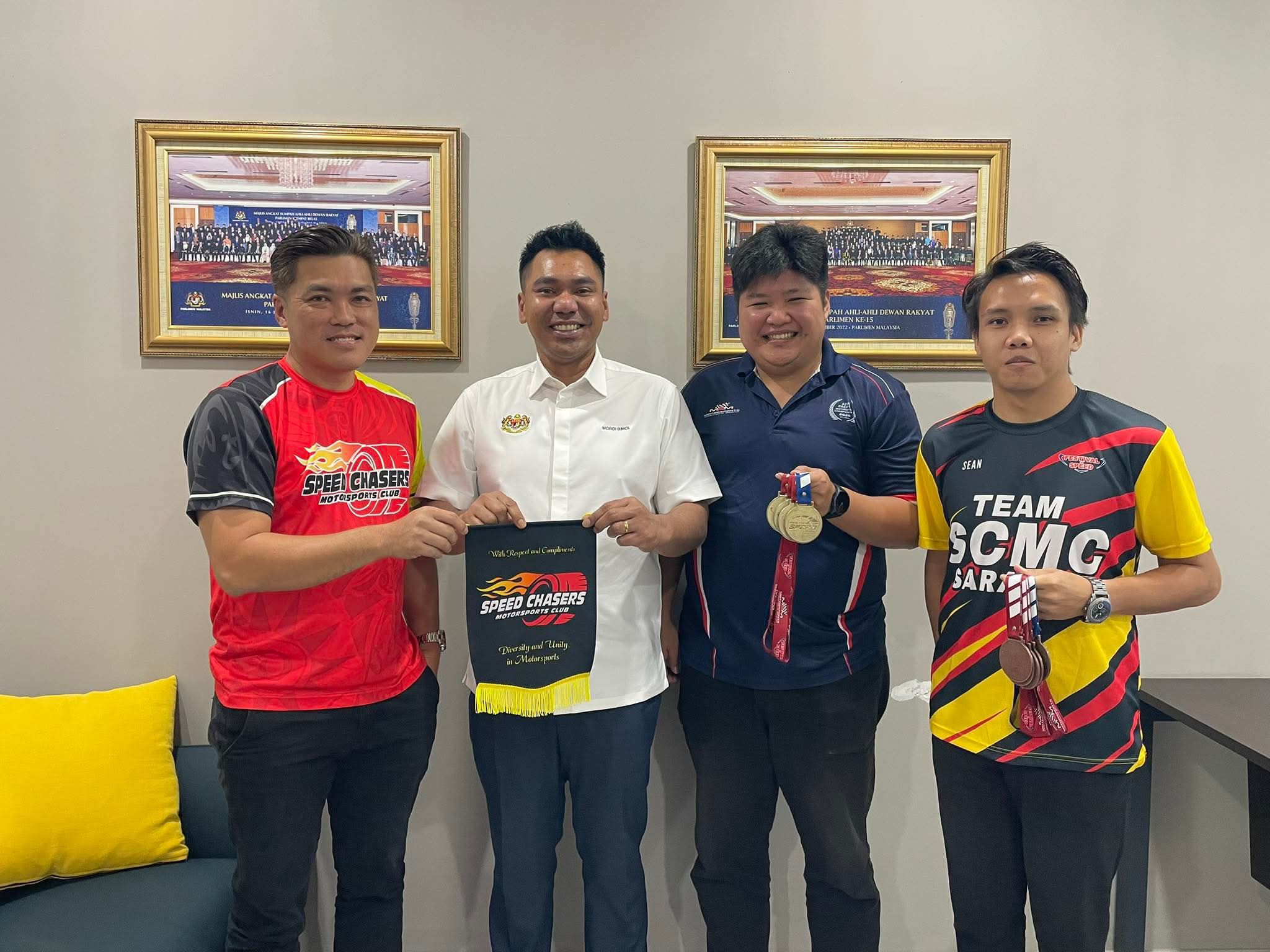 Speed Chasers Motorsports Club Adakan Kunjungan Hormat kepada Mordi Anak Bimol Perkasa Pembangunan Sukan Permotoran Sarawak