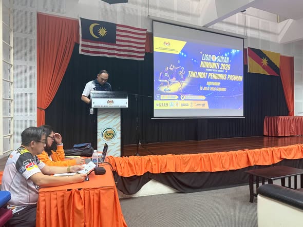 TAKLIMAT PENGURUS PASUKAN BOLA TAMPAR LIGA SUKAN KOMUNITI SARAWAK 2026