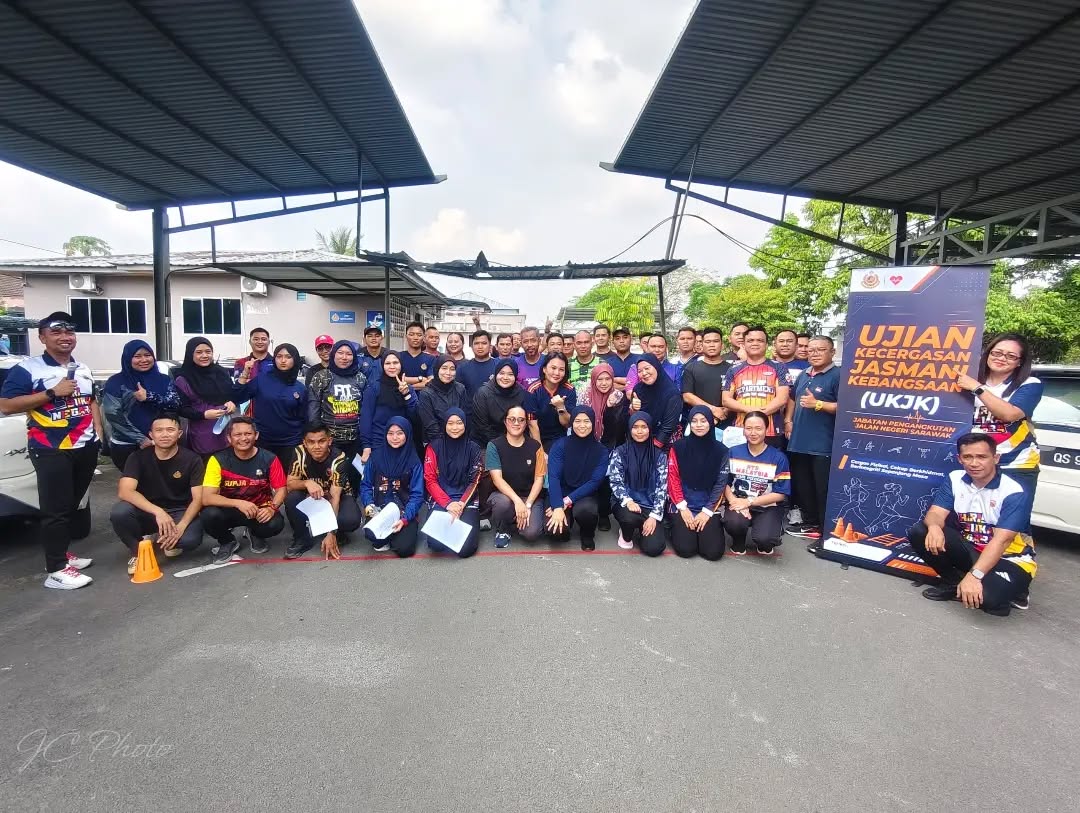 135 Pegawai JPJ Sarawak Sertai Ujian Kecergasan UKJK