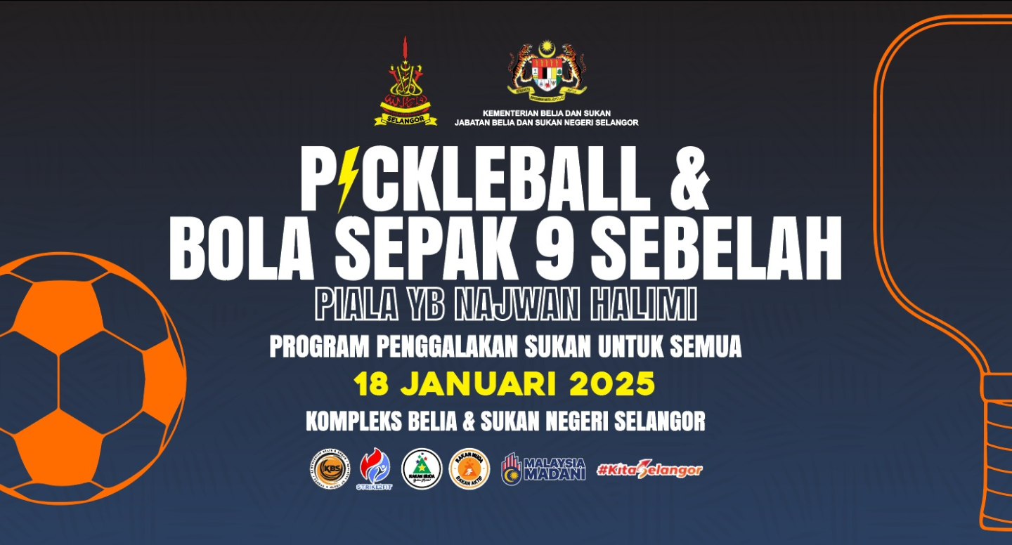 PROGRAM PENGGALAKAN SUKAN UNTUK SEMUA, SUKAN PICKLEBALL & BOLA SEPAK 9 SEBELAH MENJADI PILIHAN