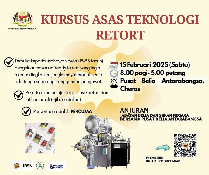 KURSUS ASAS TEKNOLOGI RETORT 🫙✨