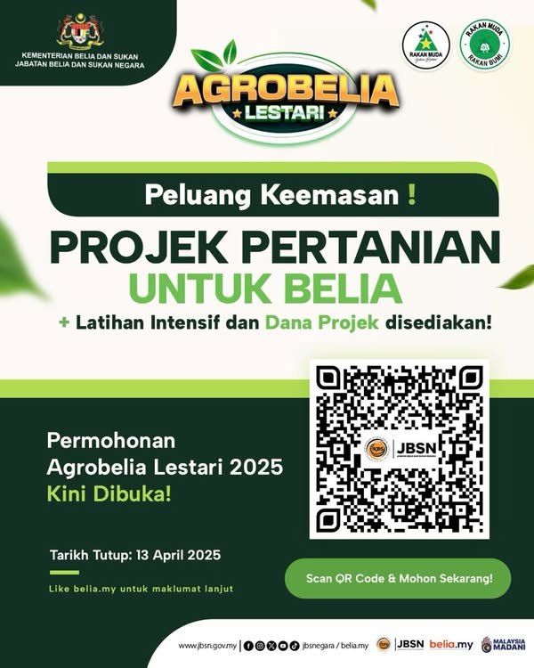 INSENTIF PROJEK PERTANIAN UNTUK BELIA SELANGOR