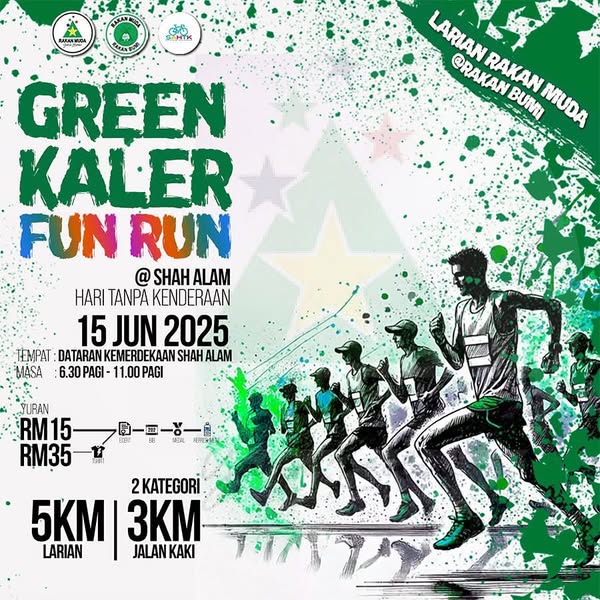 LARIAN RAKAN MUDA EDISI 2025 "GREEN KALER FUN RUN"