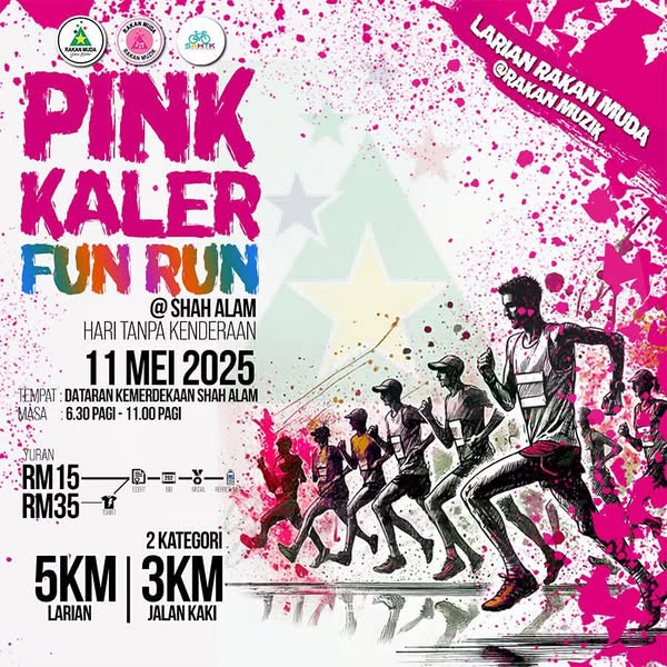 LARIAN RAKAN MUDA EDISI 2025 "PINK KALER FUN RUN"